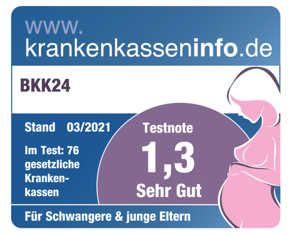 Auszeichnung mit 1,3 für sehr gute Schwangeren-Leistungen