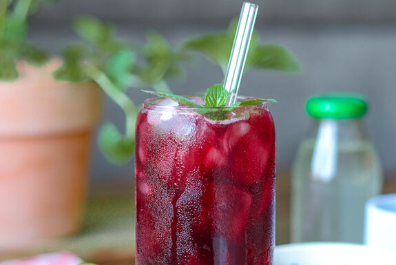 Blaubeer Kokos Limonade