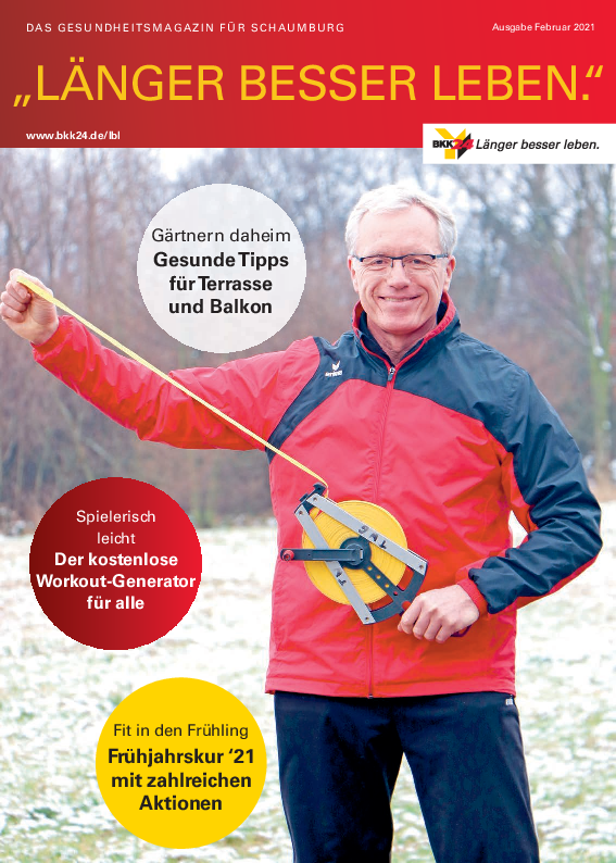 Titelbild "Länger besser leben."-Magazin Schaumburg