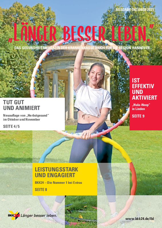Titelbild "Länger besser leben."-Magazin Hannover