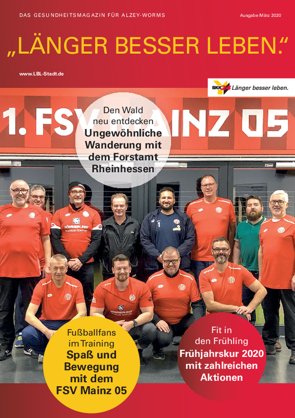 Gruppenfoto Männer in roten Trikots