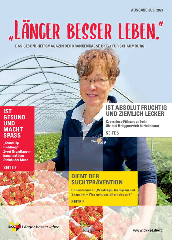 Titelbild "Länger besser leben."-Magazin Schaumburg
