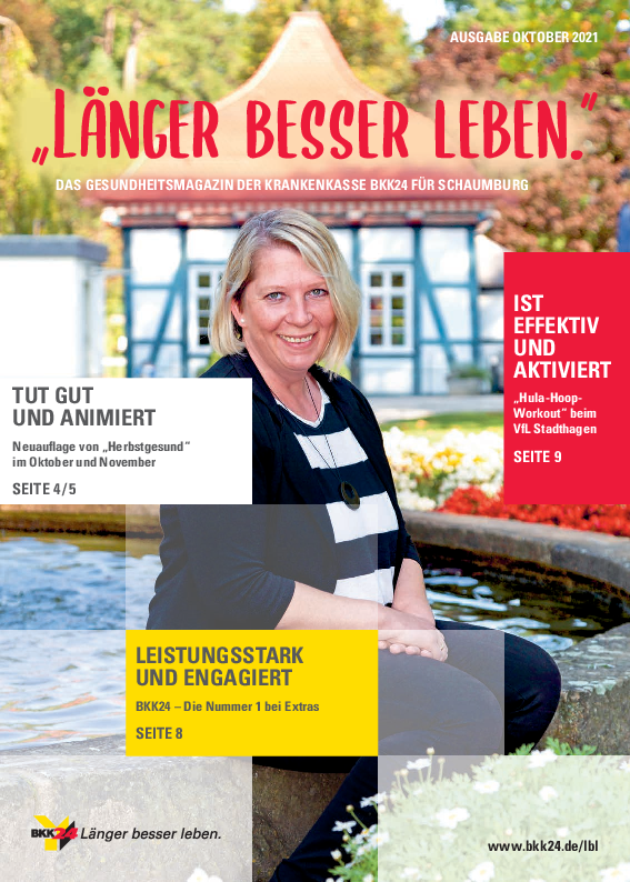 Titelbild "Länger besser leben."-Magazin Schaumburg