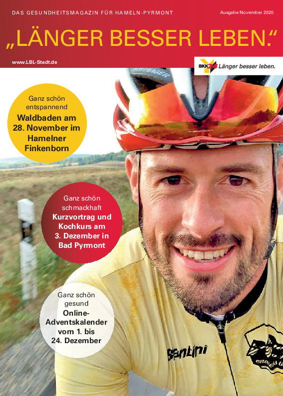 Titelbild "Länger besser leben."-Magazin Hameln-Pyrmont