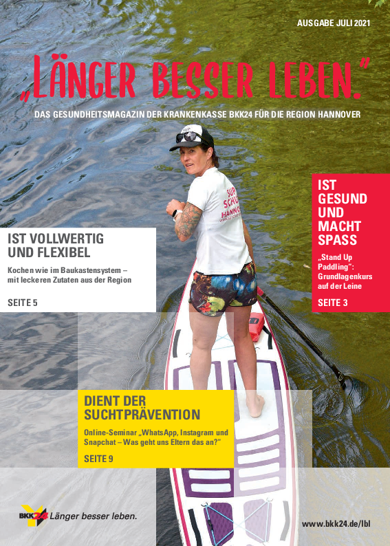 Titelbild "Länger besser leben."-Magazin Hannover
