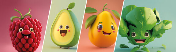 vier Früchte animiert