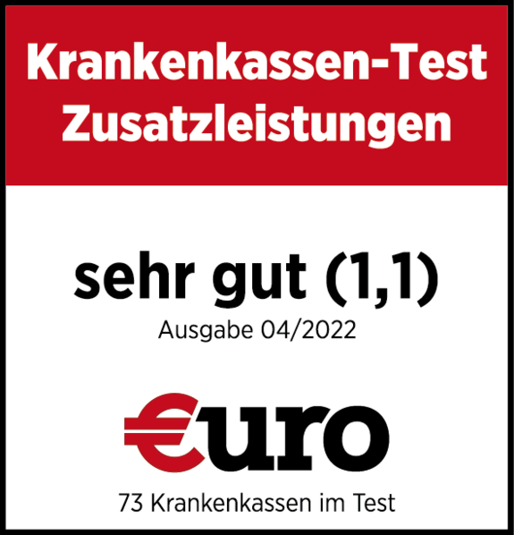 Siegel Krankenkasse sehr gut