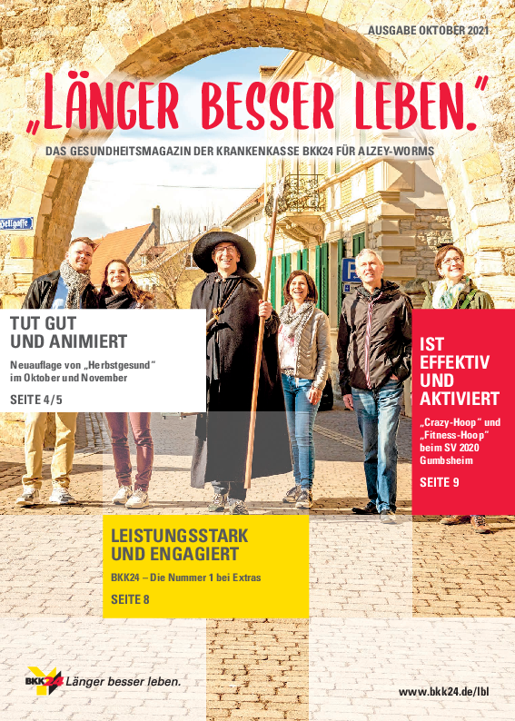 Titelbild "Länger besser leben."-Magazin Alzey-Worms