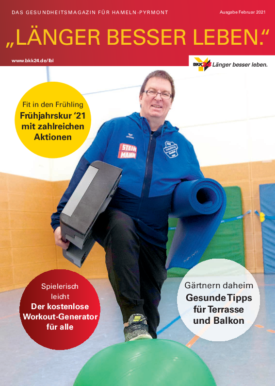 Titelbild "Länger besser leben."-Magazin Hameln-Pyrmont