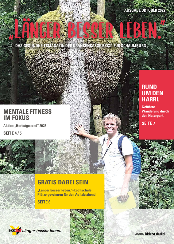 Titelbild "Länger besser leben."-Magazin Schaumburg