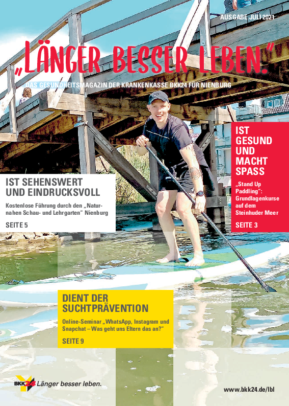Titelbild "Länger besser leben."-Magazin Nienburg