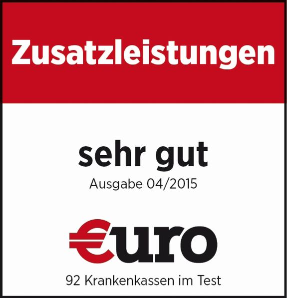 Siegel Ausgezeichnete Zusatzleistungen mit der Note "sehr gut"