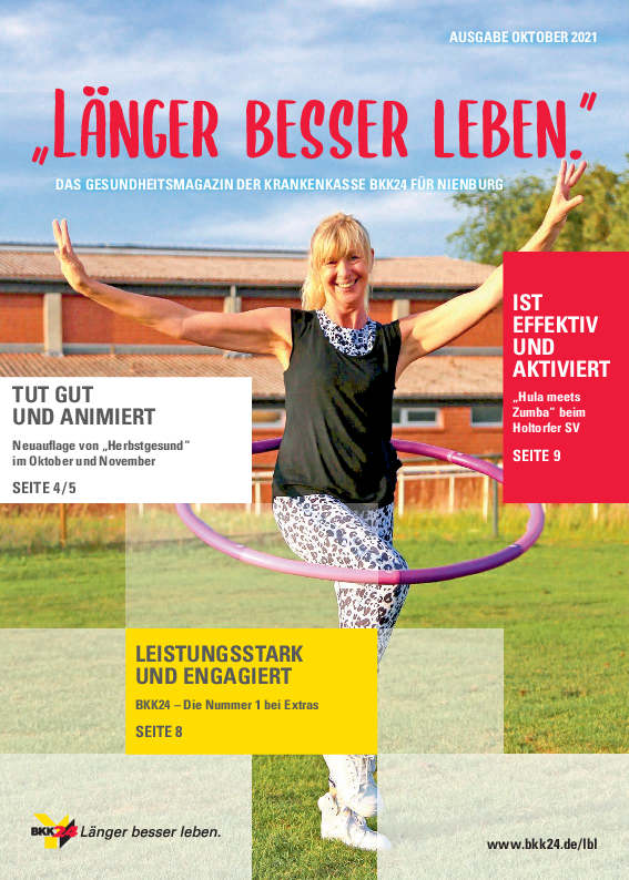 Titelbild "Länger besser leben."-Magazin Nienburg