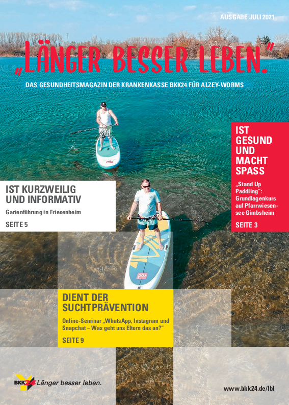 Titelbild "Länger besser leben."-Magazin Alzey-Worms
