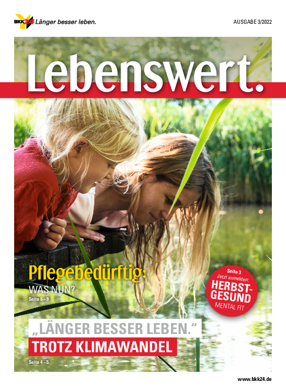 Titel Mitgliedermagazin "Lebenswert" Ausgabe 03 2022