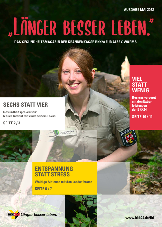 Titelbild "Länger besser leben."-Magazin Alzey-Worms