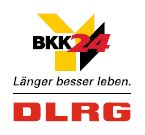 Gemeinsames Logo von BKK24 und DLRG