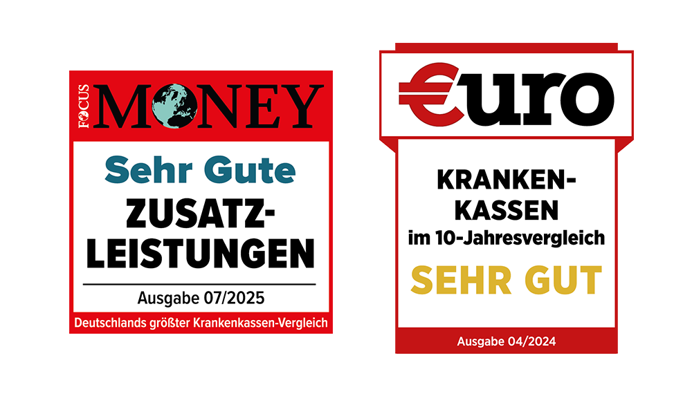 Sehr gute Zusatzleistungen und sehr gute Krankenkasse im Zehnjahresvergleich
